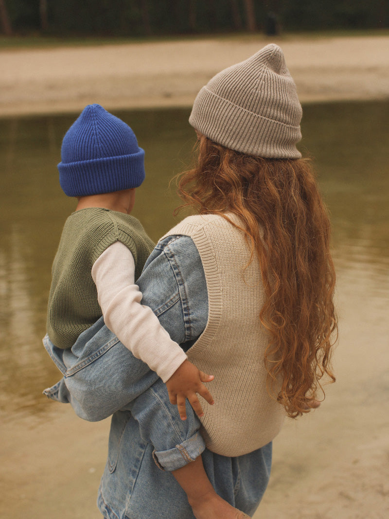 Cobalt Blue Fonzie Beanie