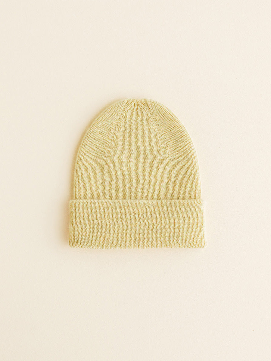 Light Yellow Fonzie Newborn Beanie