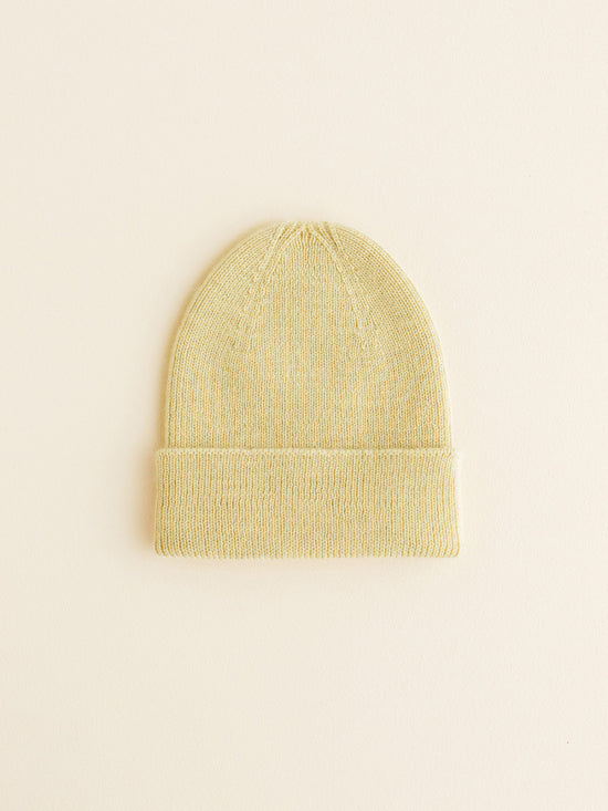 Light Yellow Fonzie Newborn Beanie