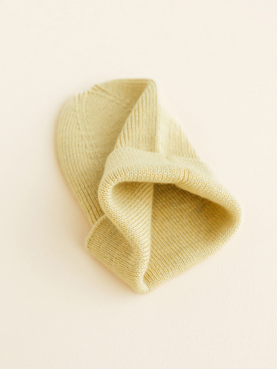 Light Yellow Fonzie Newborn Beanie