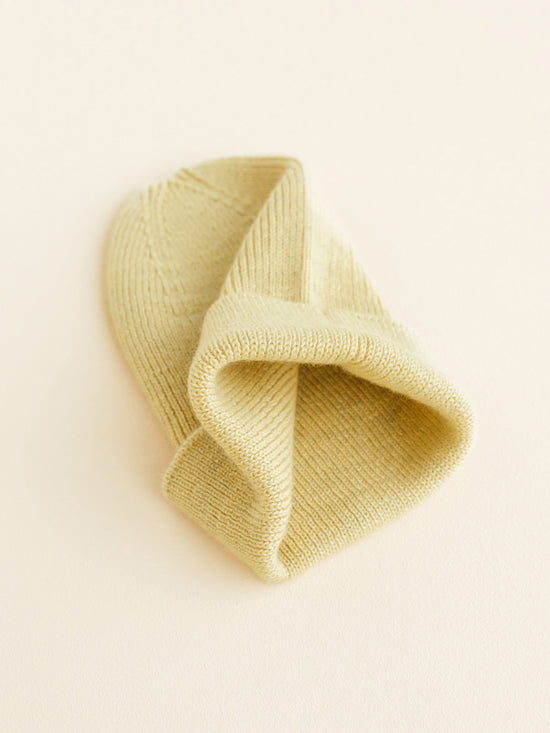 Light Yellow Fonzie Newborn Beanie