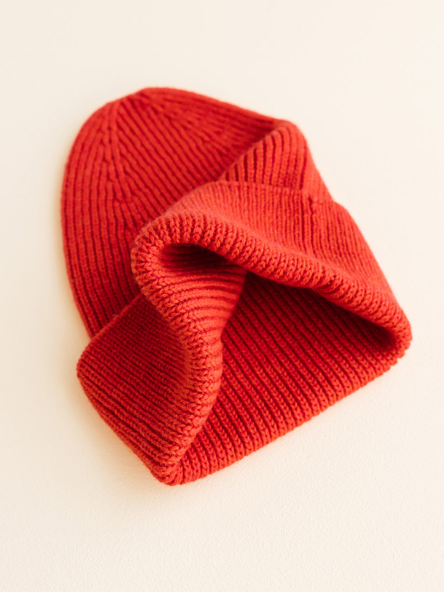 Red Fonzie Kids Beanie
