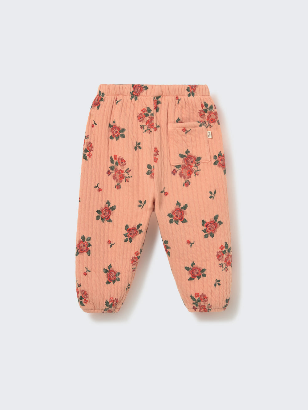 Quilted Floral Print Baby Pants