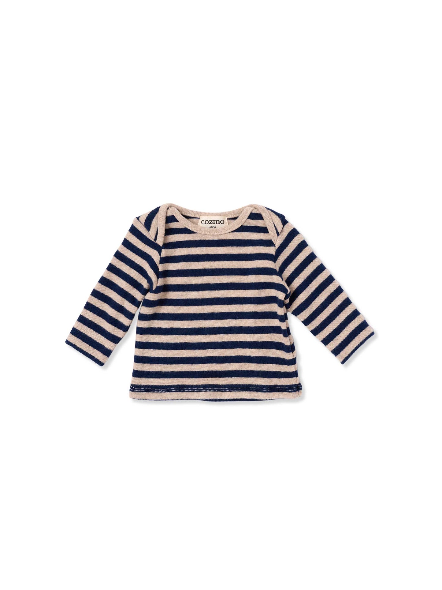 Soft Navy Striped Top