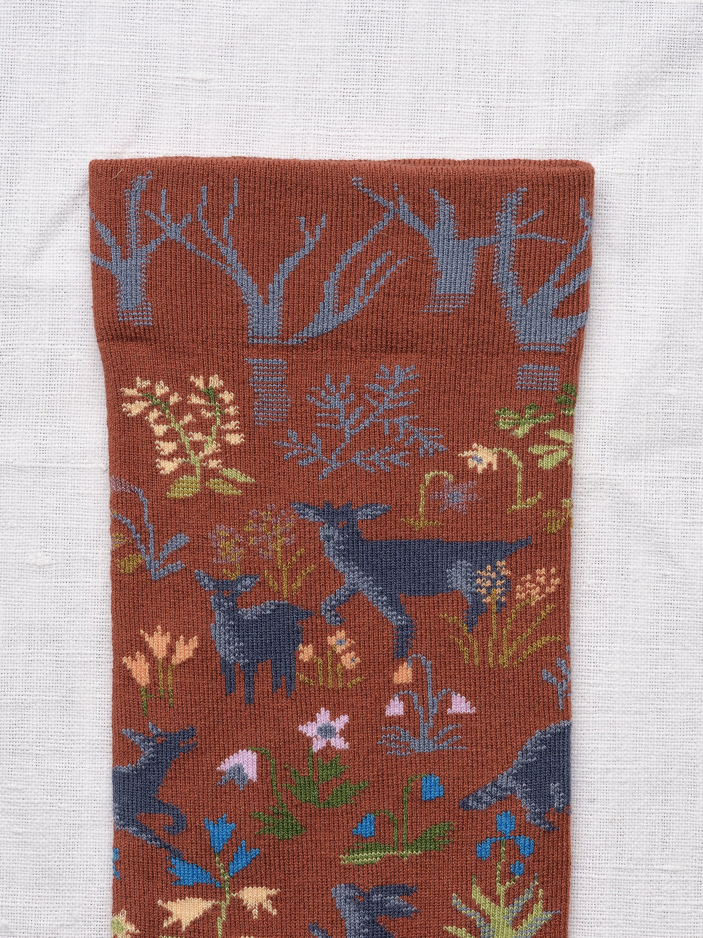 Sepia Woodland Socks