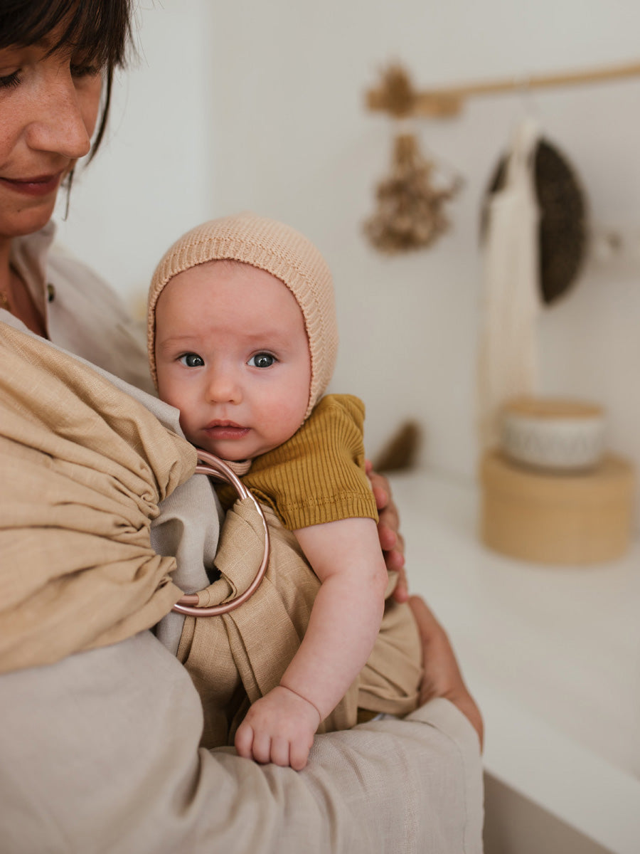 Apricot Dolly Baby Bonnet