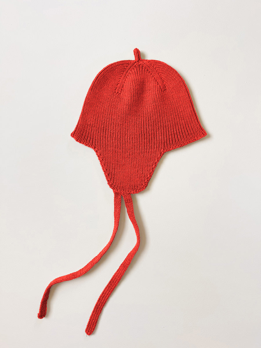 Red Kota Baby Bonnet