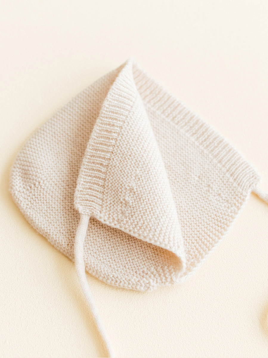 Cream Newborn Baby Bonnet