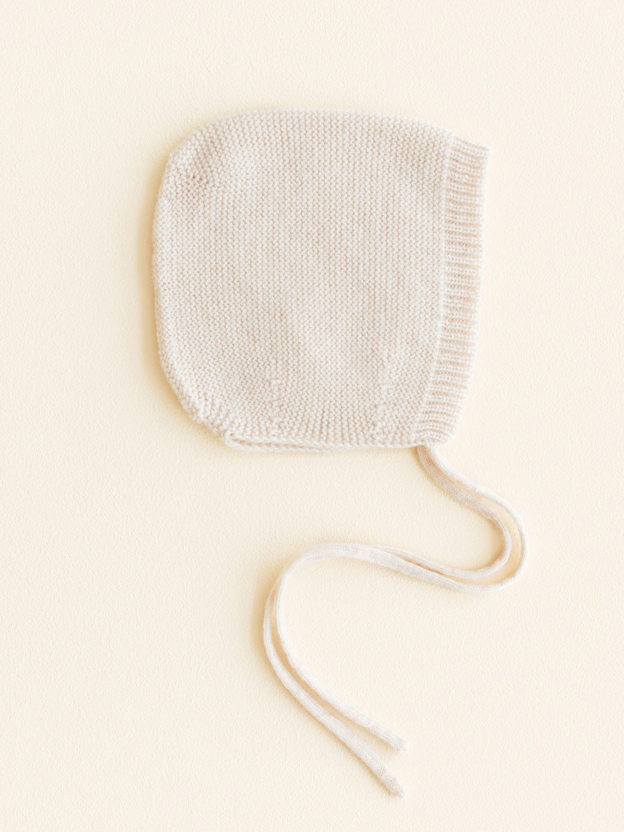 Cream Newborn Baby Bonnet