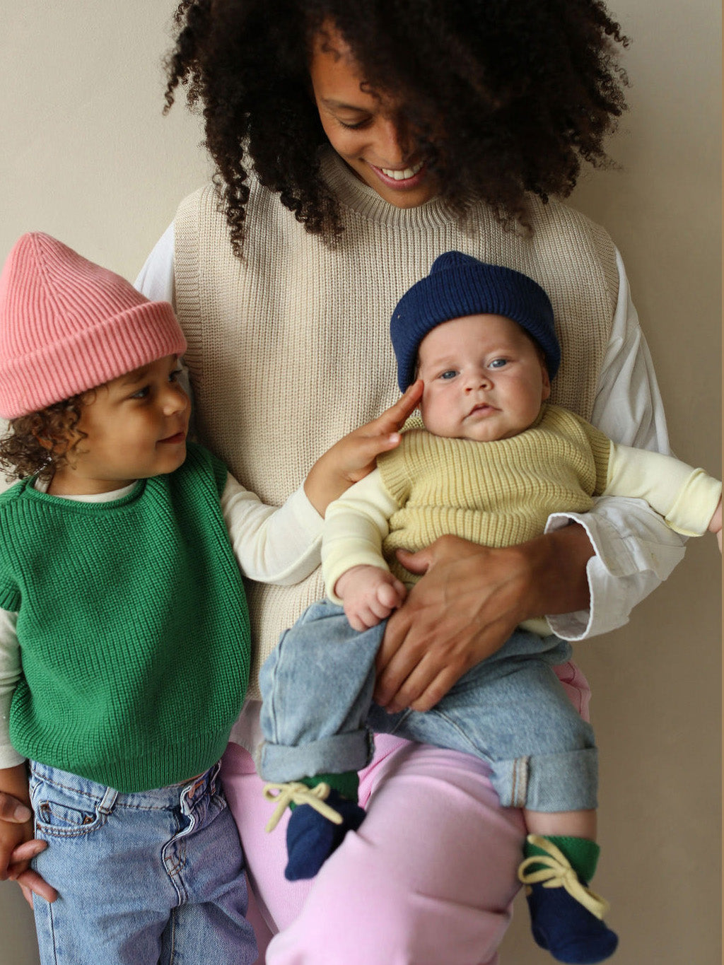 Blue & Grass Baby Booties