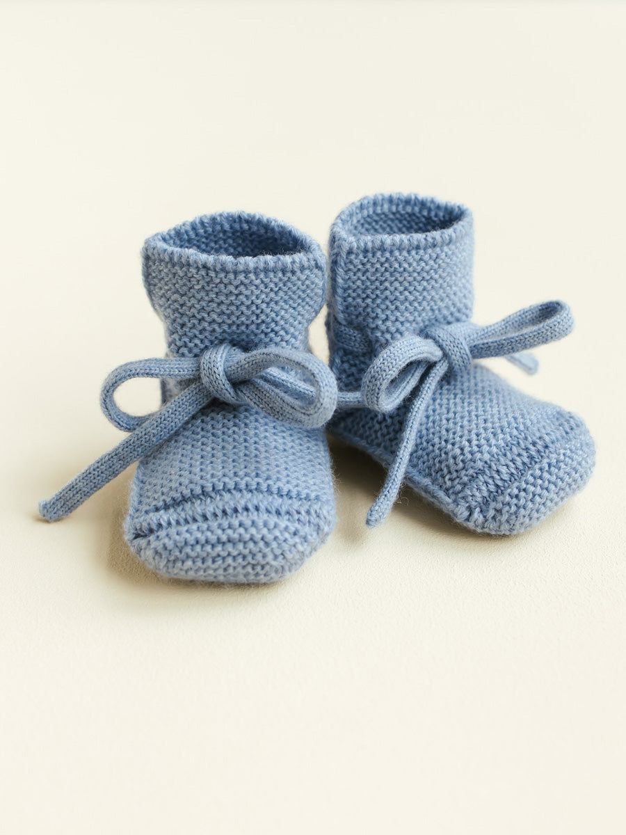 Light Blue Baby Booties