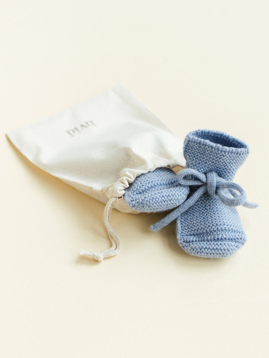 Light Blue Baby Booties