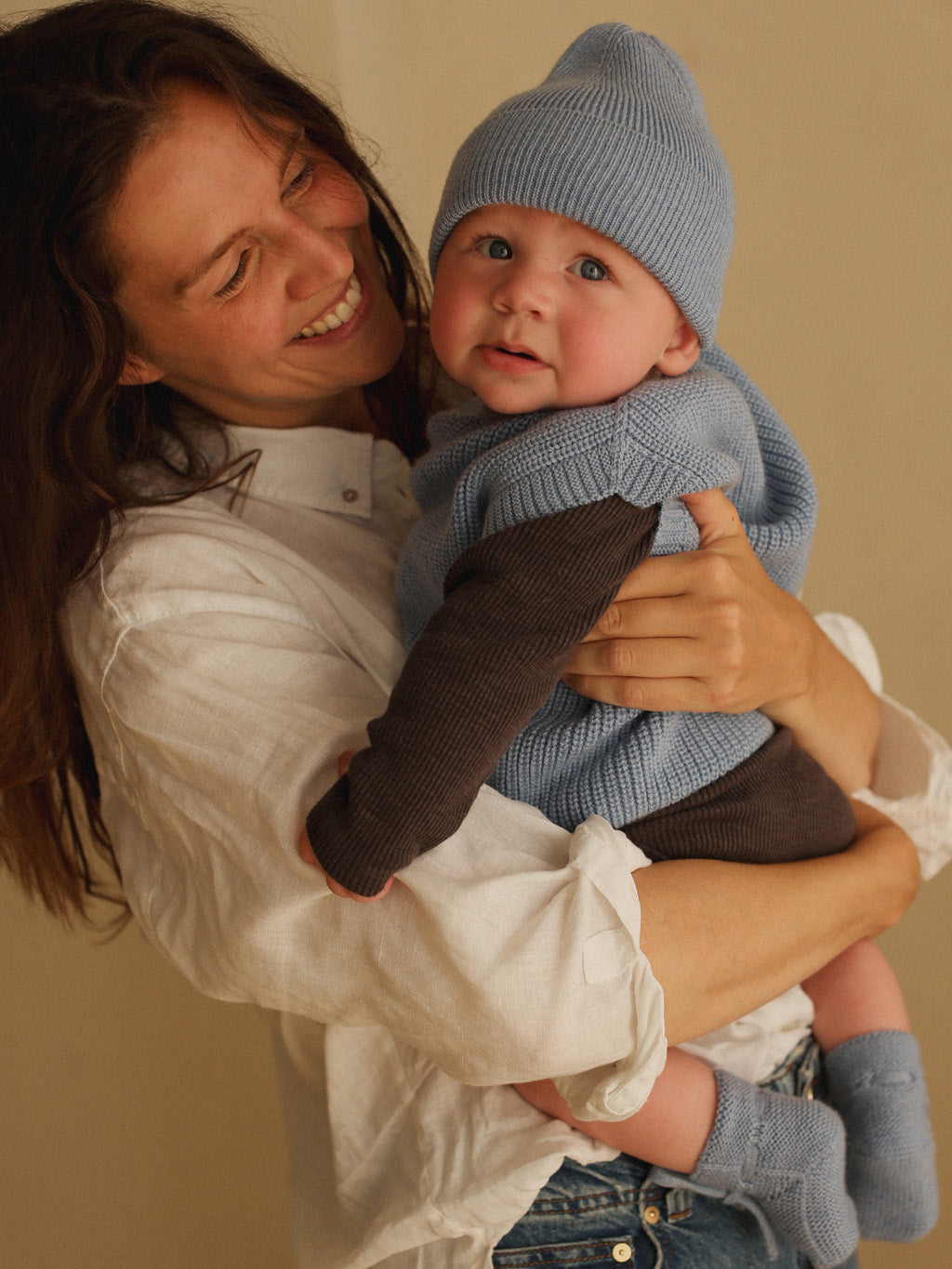 Light Blue Baby Booties