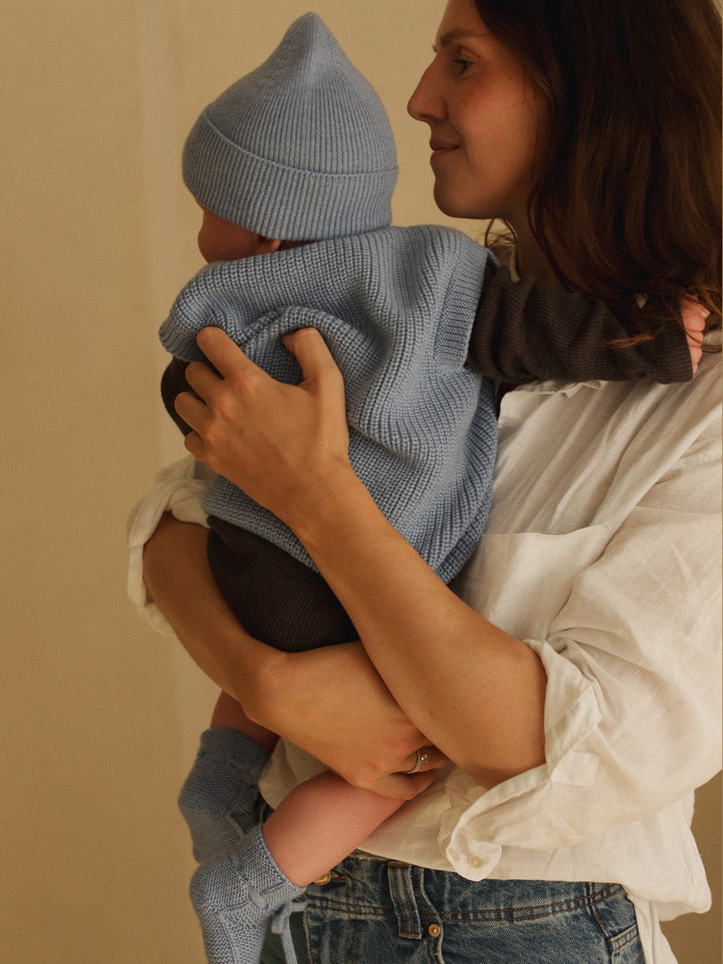 Light Blue Baby Booties
