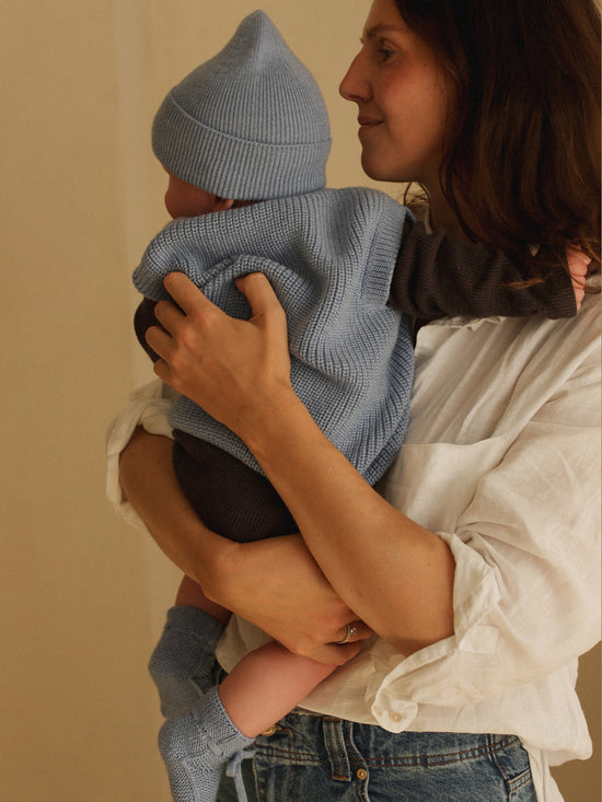 Light Blue Baby Booties