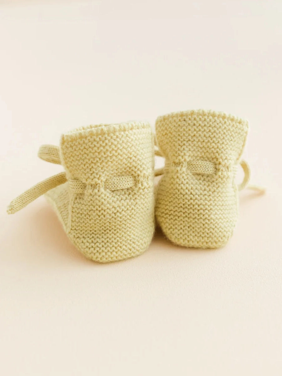 Light Yellow Baby Booties