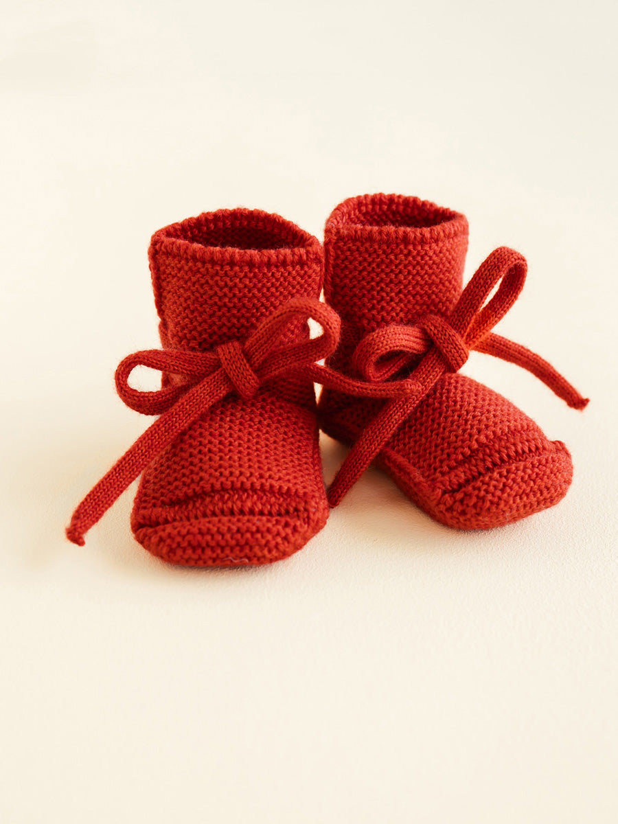 Red Baby Booties