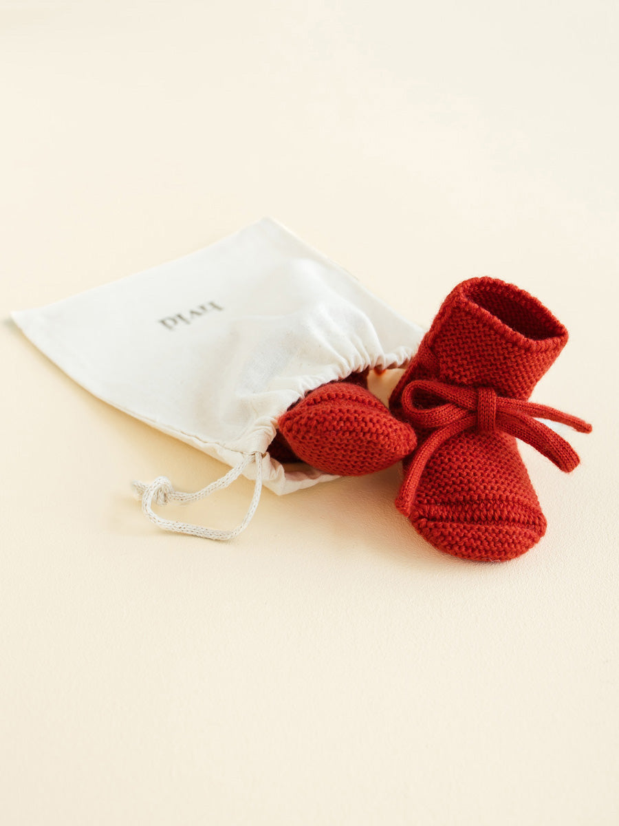 Red Baby Booties