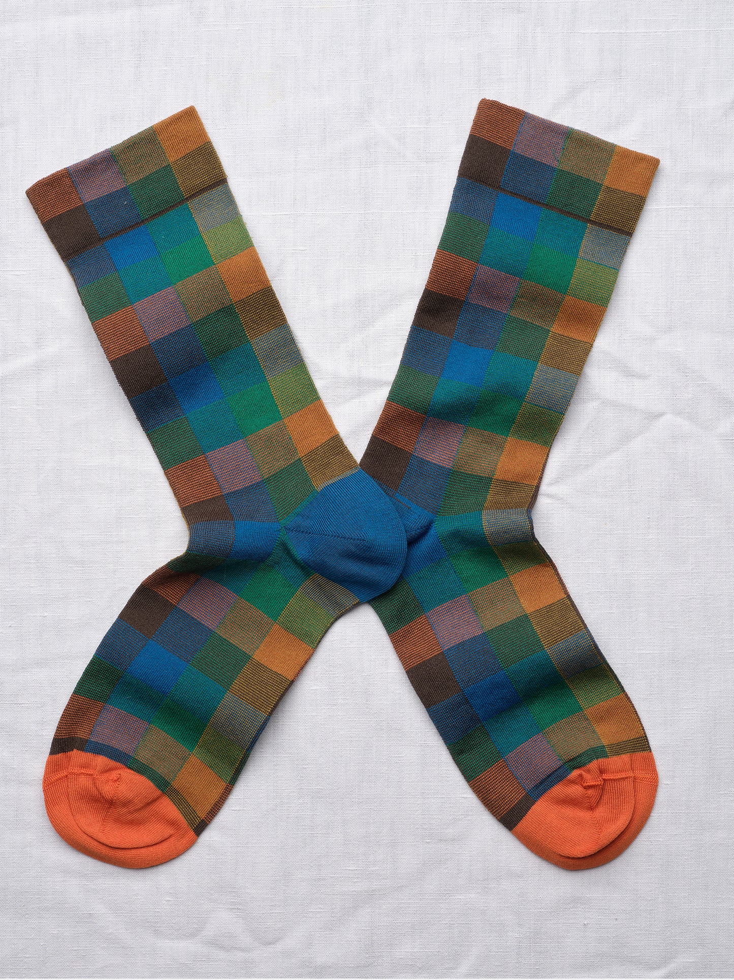 Mykonos Plaid Socks