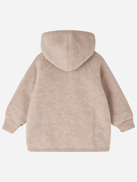 Sand Melange Fleece Jacket