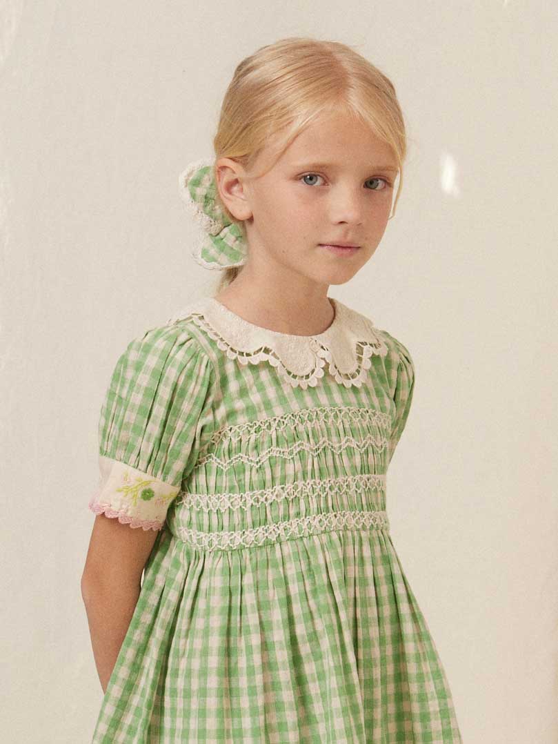 Green Gingham Tilia Dress