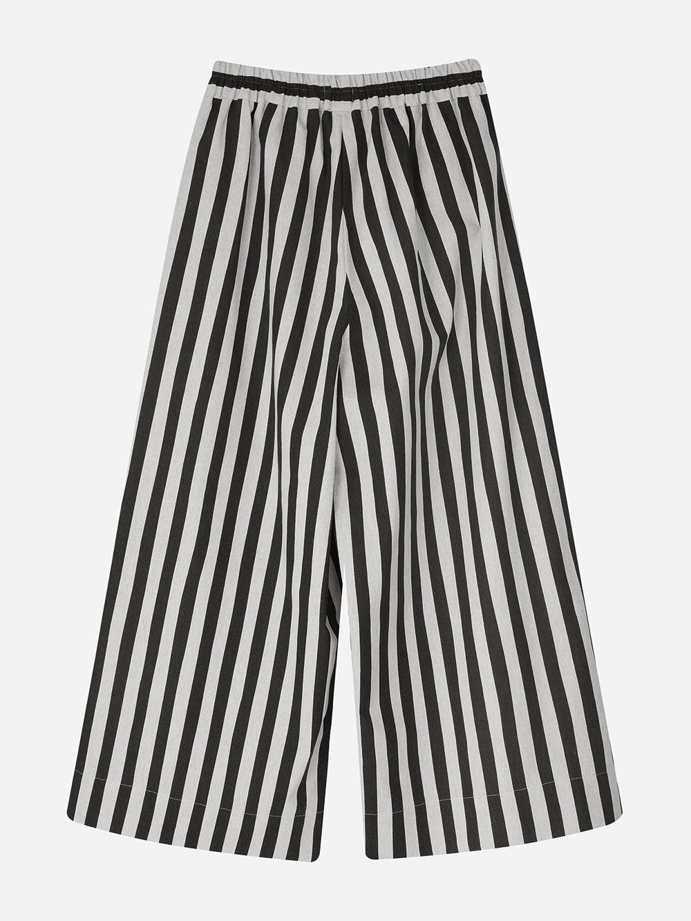 Black Stripe Wide Leg Trousers