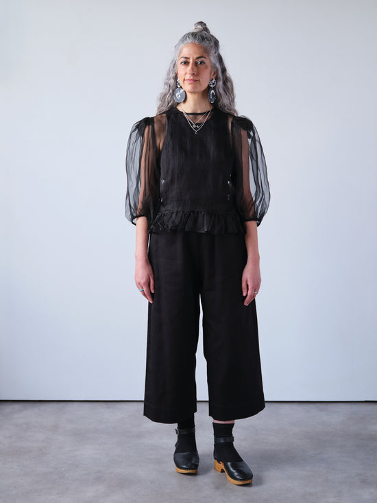 Black Wide Leg Trousers