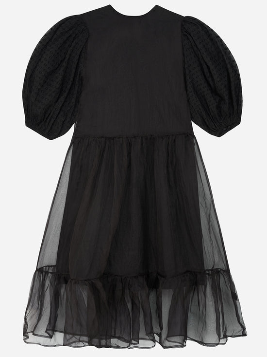 Black Puff Sleeve Dress