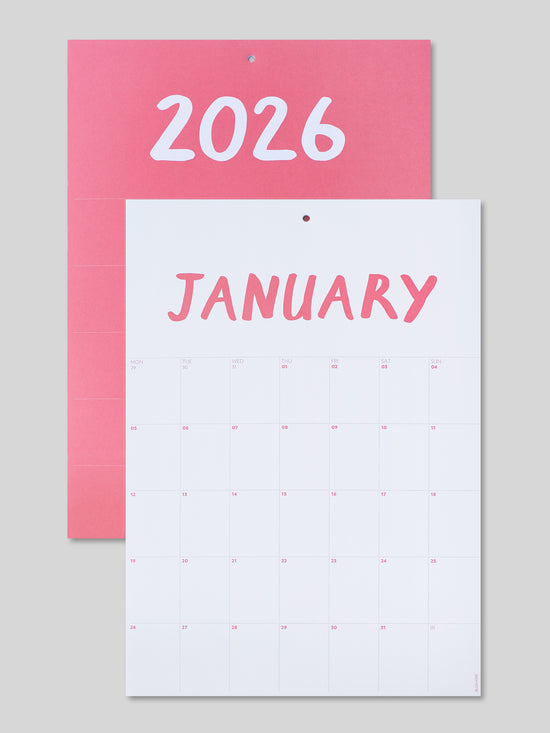 Pink 2026 Calendar