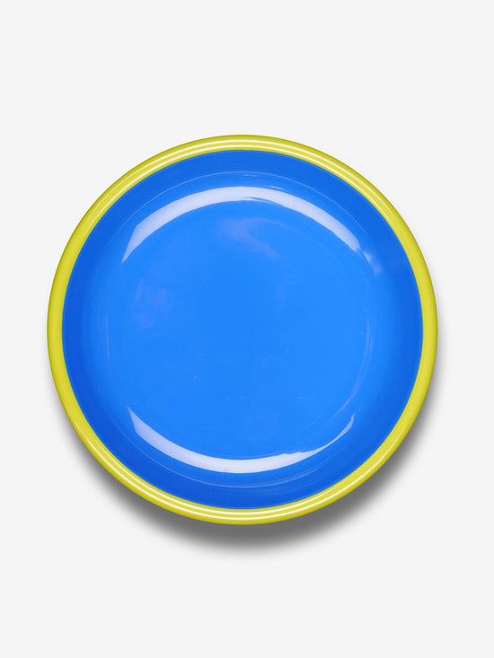 Blue & Olive Colorama Small Enamel Plate