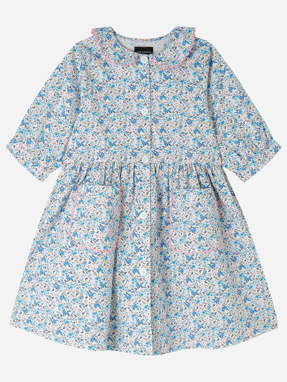 Blue Floral Ditsy Dress