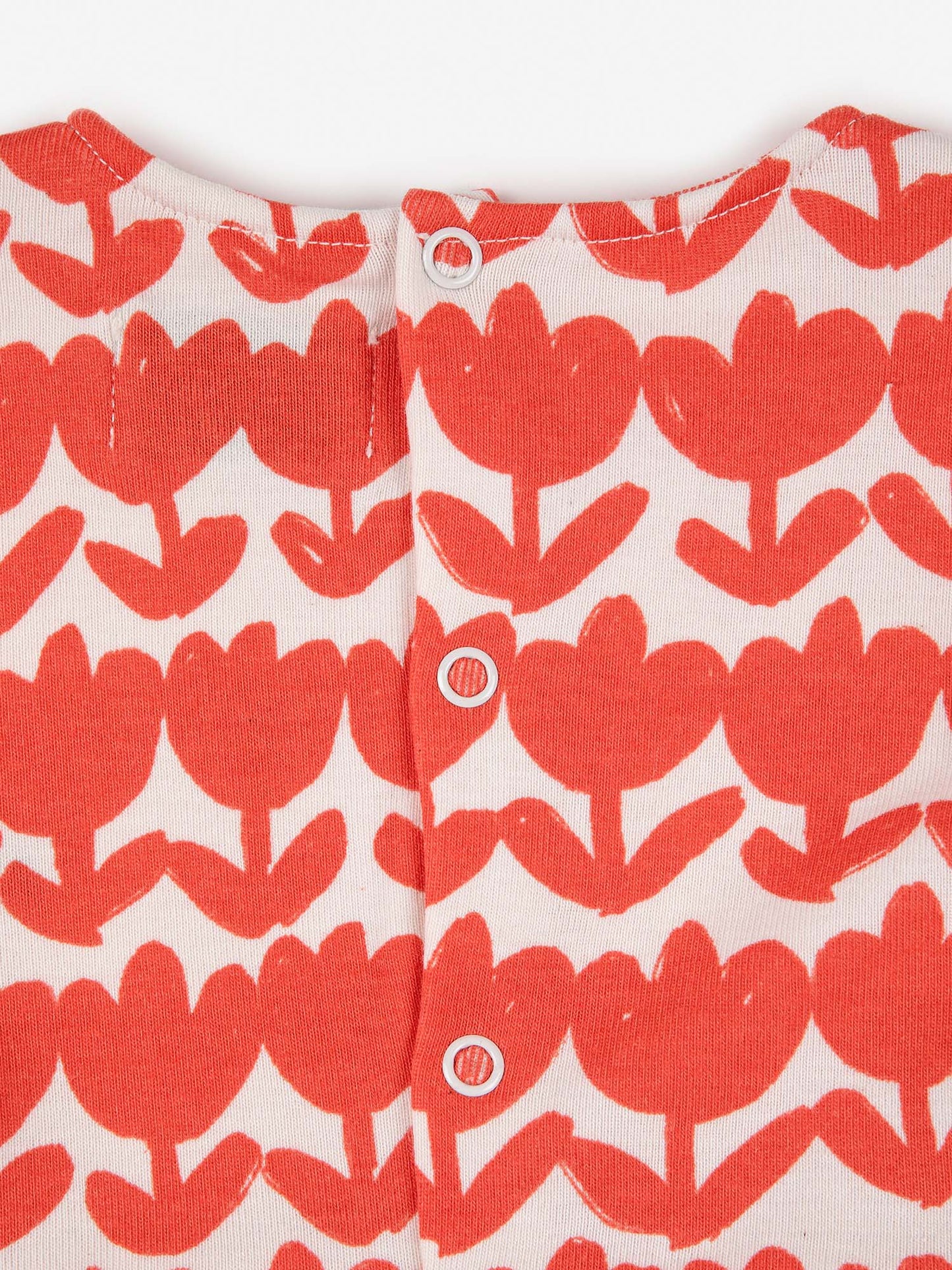 Retro Flowers All Over Baby Overall