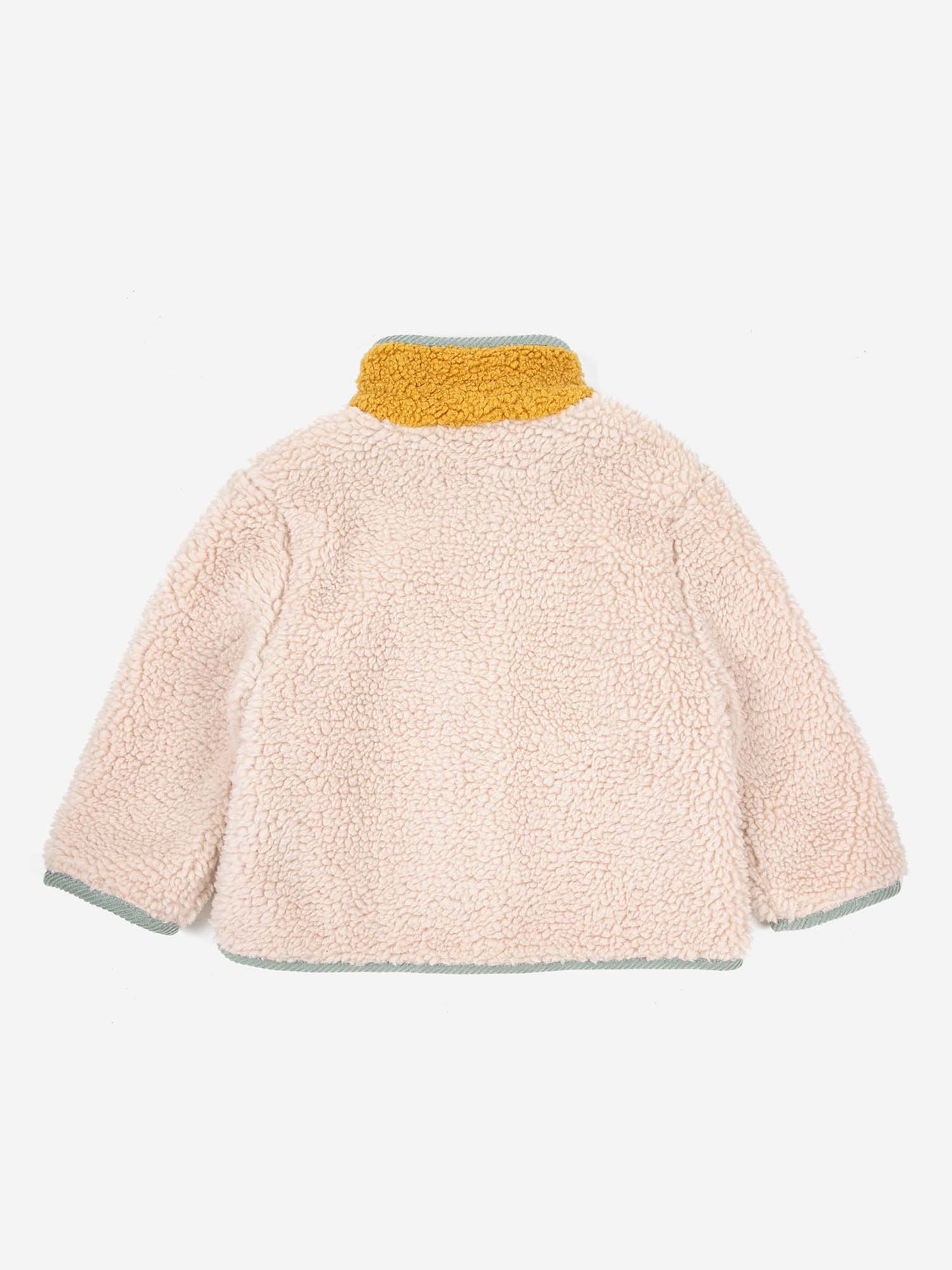 Colour Block Sheepskin Baby Jacket