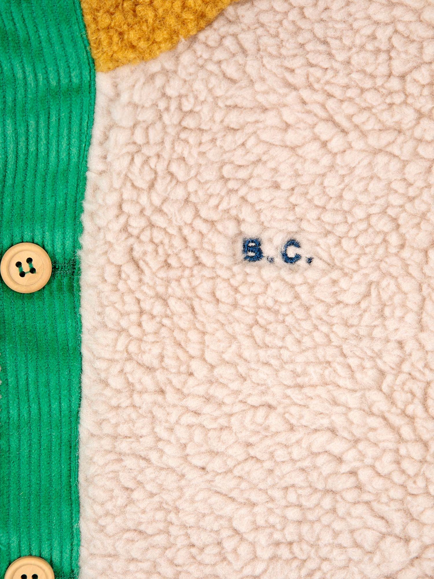 Colour Block Sheepskin Baby Jacket