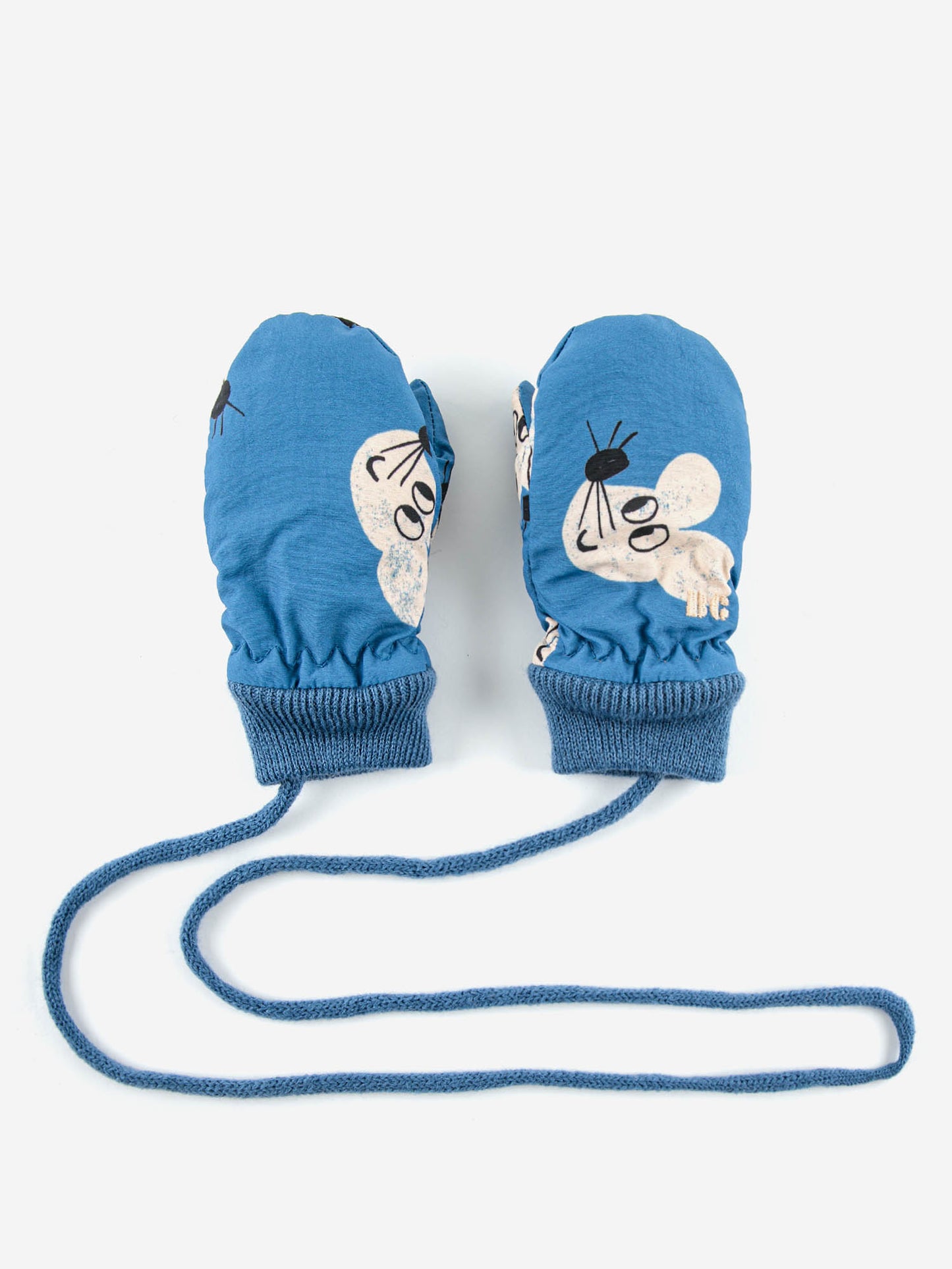 Mouse All Over Padded Baby Gloves