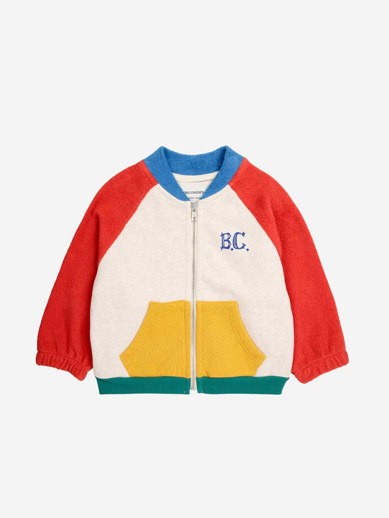 B.C Colour Block Zipped Baby Sweatshirt