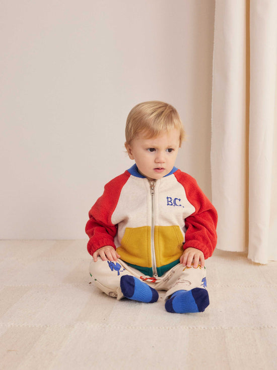 B.C Colour Block Zipped Baby Sweatshirt