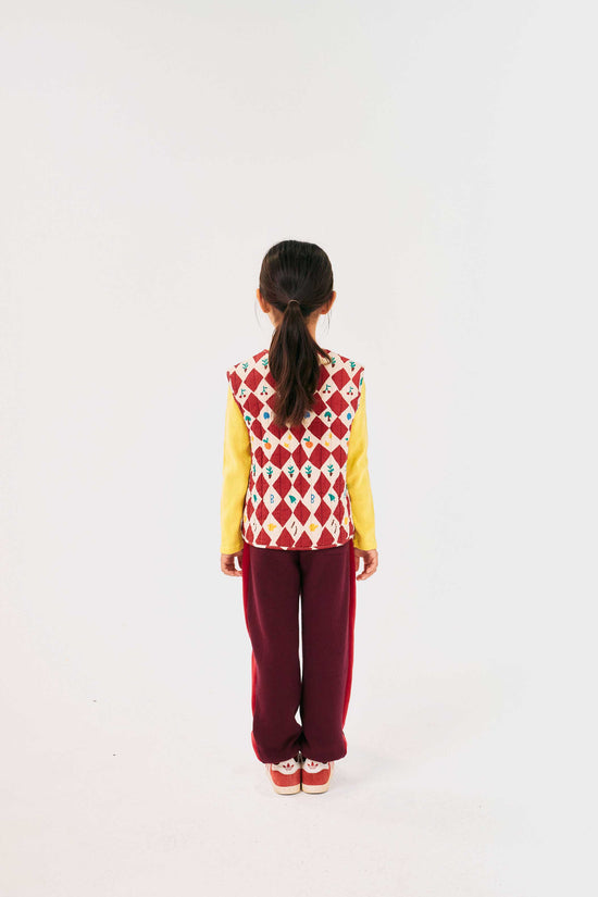 Harlequin All Over Quilted Vest