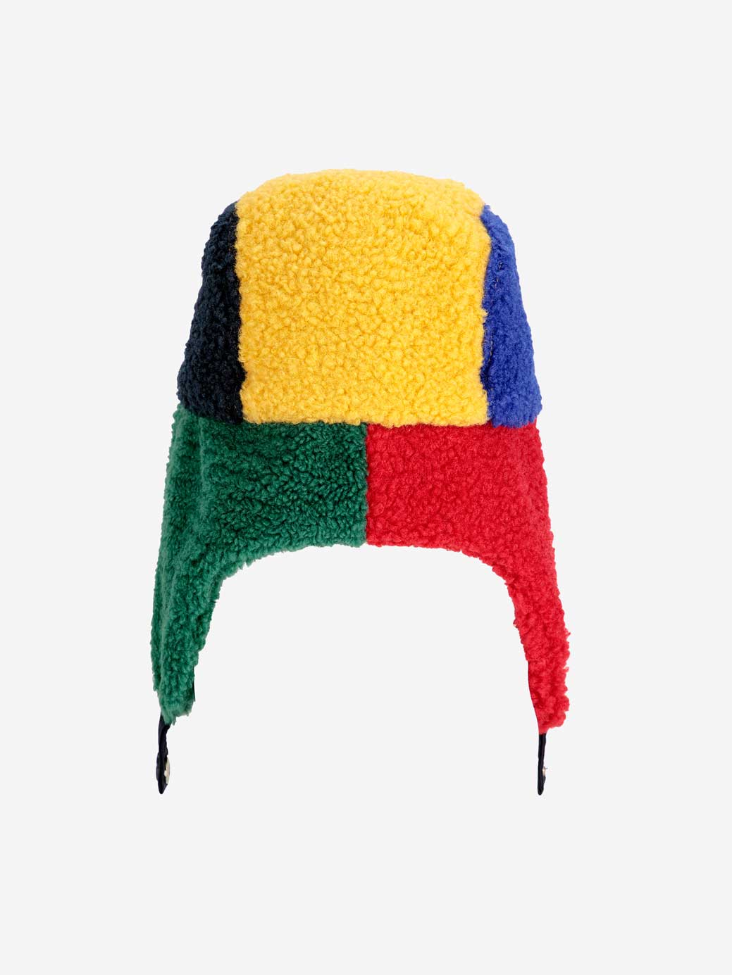 Colour Block Sheepskin Baby Chapka