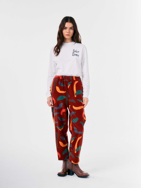 Brushstrokes Printed Cocoon Pants