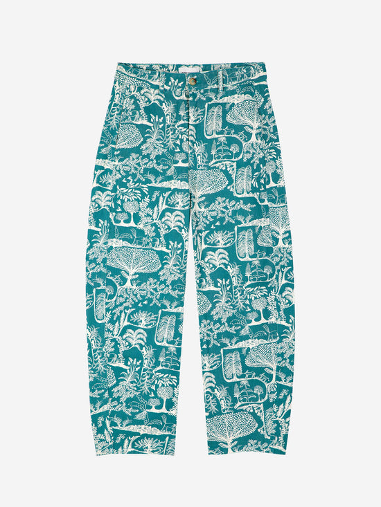 Wonderland Printed Long Tapered Pants