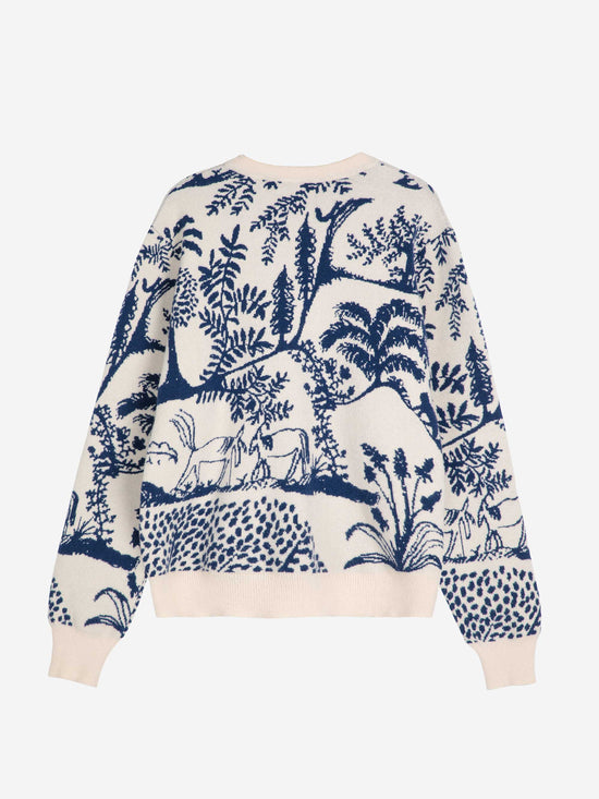 Wonderland Jacquard Straight Fit Jumper