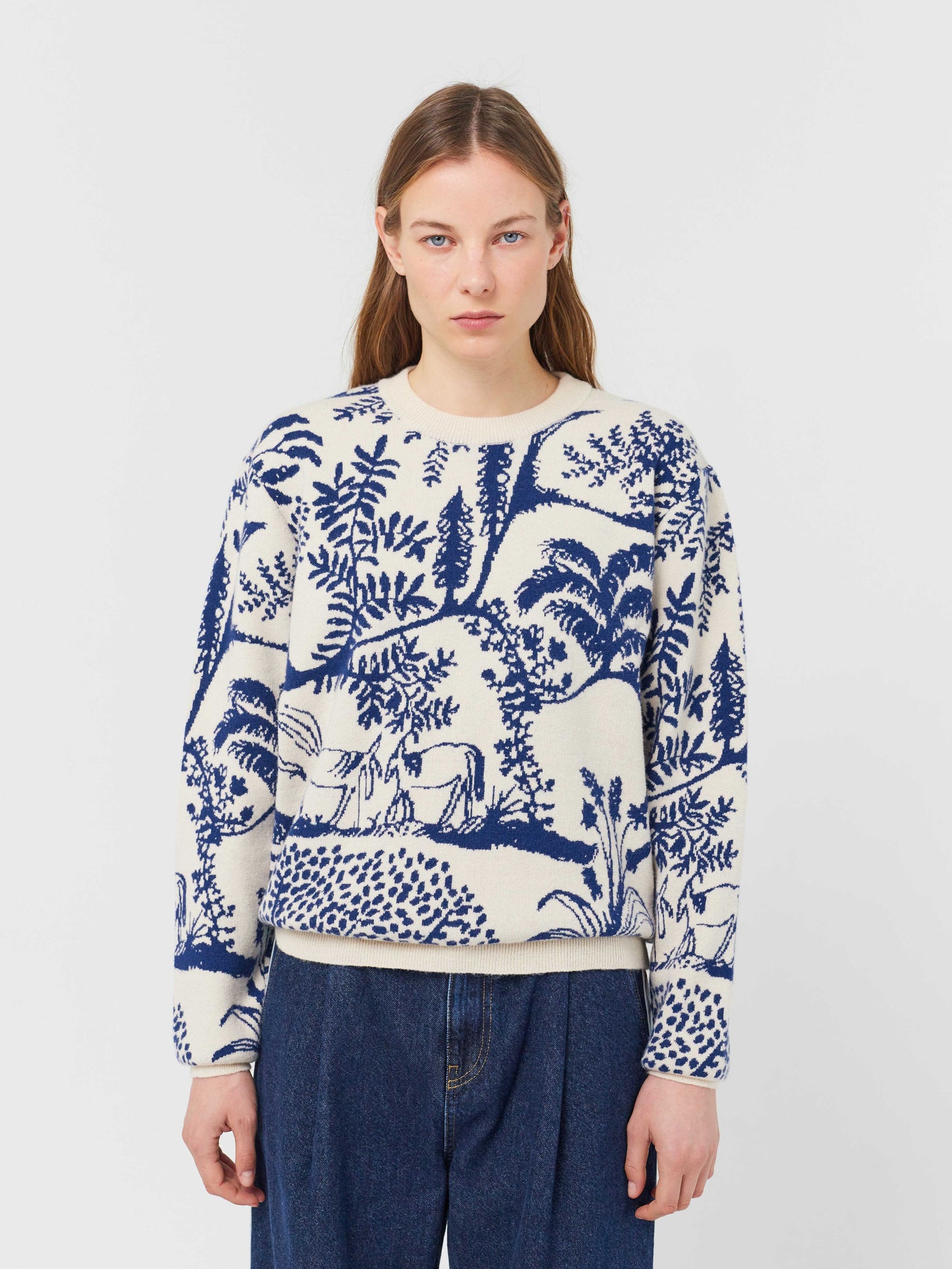 Wonderland Jacquard Straight Fit Jumper