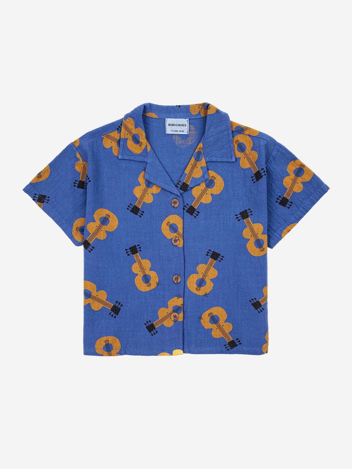 Acoustic Guitar All Over Woven Shirt