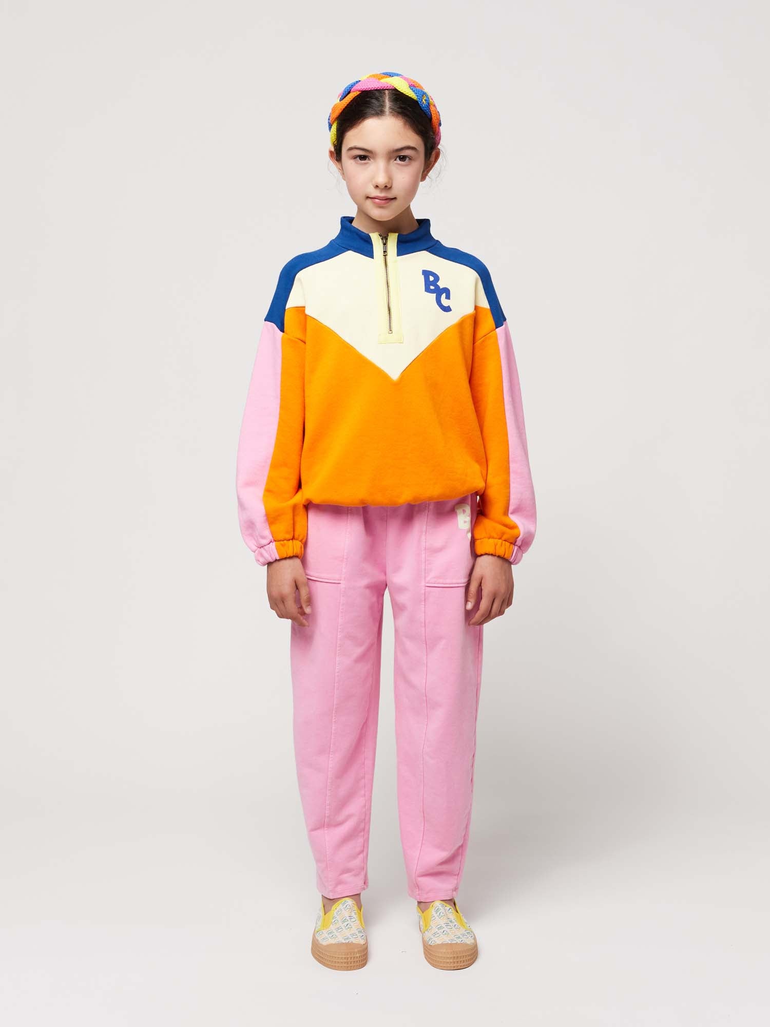 [K*B 24FW 1차] Baby B.C color block zipped sweatshirt