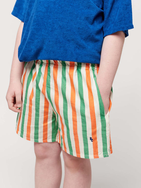 Load image into Gallery viewer, Vertical Stripes Woven Shorts
