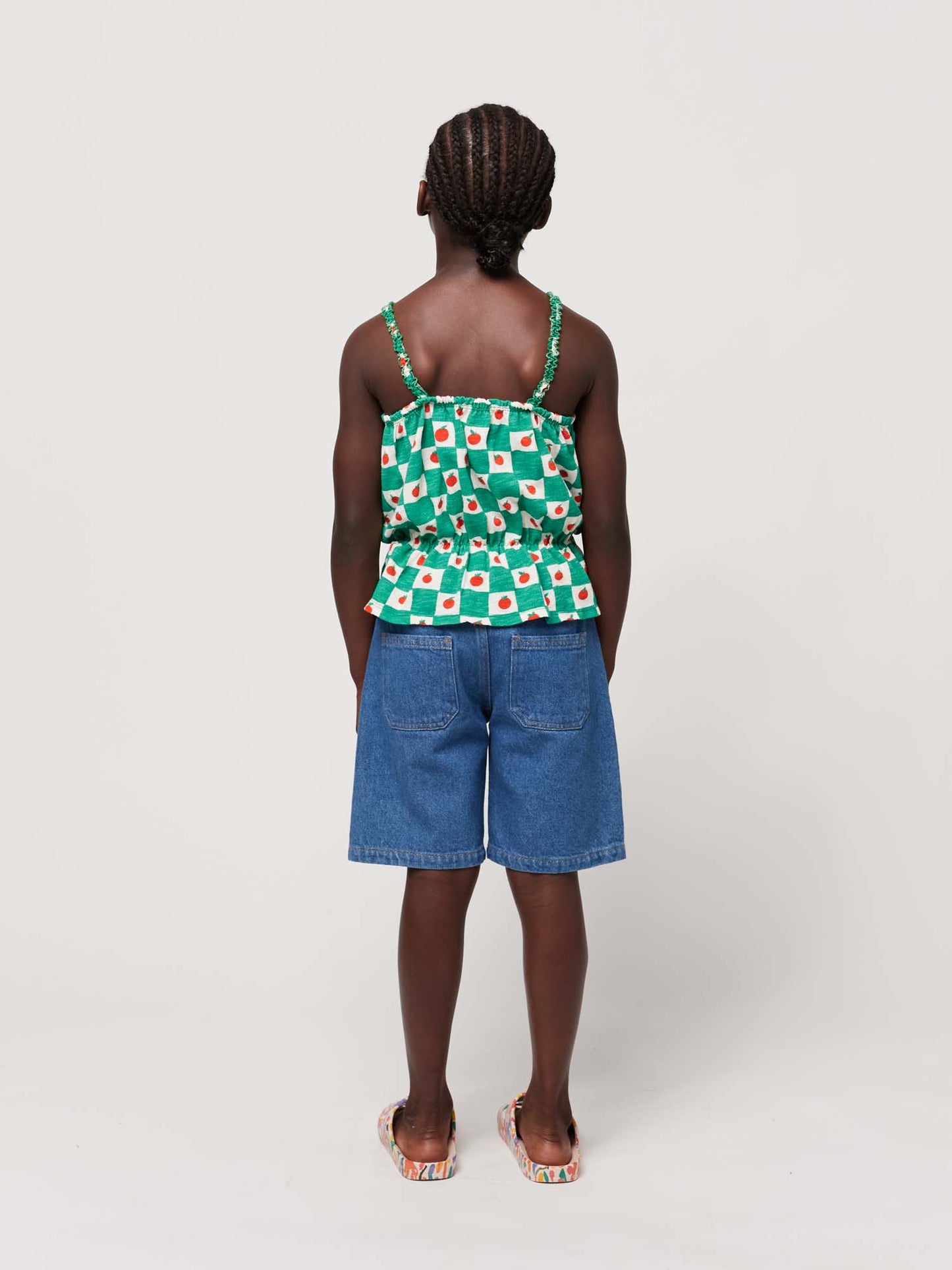 Load image into Gallery viewer, Colour Block Denim Bermuda Shorts
