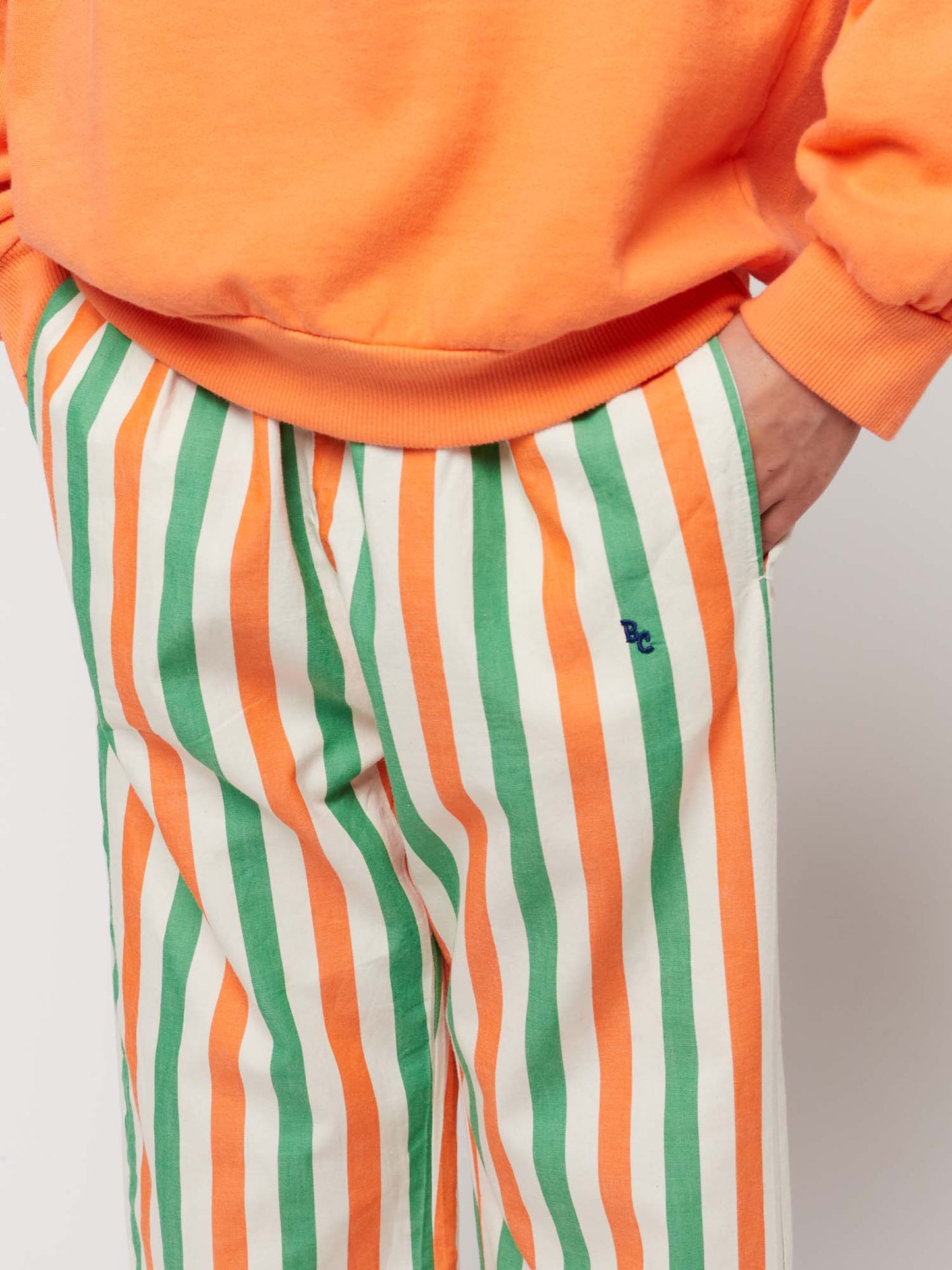 Vertical Stripes Woven Pants