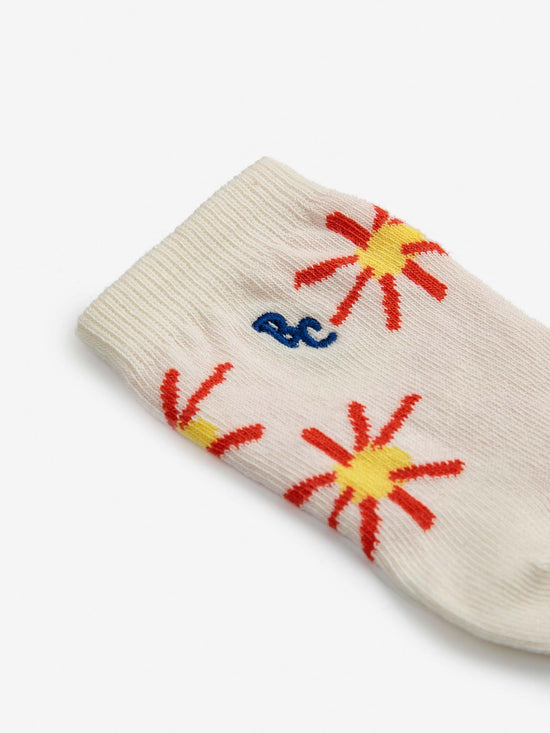 Sun All Over Short Baby Socks