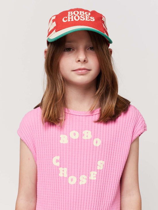 Load image into Gallery viewer, Bobo Choses Red Stripes Cap
